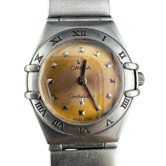 Auth. Ladies Omega Constellation Stainless Steel Salmon Dial, 1998 - Refinished - Picture 2 of 10